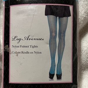 Leg Avenue Vibrant Blue Fishnet Tights